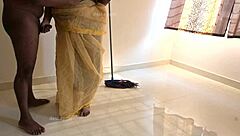 Indian Maid Enjoying Playful Moments