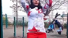 Tildzo Serbian pornstar trained to tease in homemade outdoor public wife video