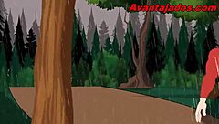 Gay blowjob on black dick in the park