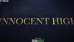 I can't resist this naughty teacher leading innocent teens in classroom lesbian scissoring and fishnets fun with a group twist