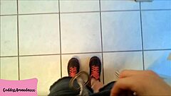 Intense fetish compilation of sexy milf goddess pissing in toilet with shaved pussy and piercing