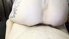 oh wow, that pov blowjob turned into reverse cowgirl creampie with barefoot tattooed milf and her tight pussy... wait, feet fetish too?