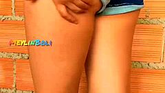 subtle hints of a young colombian latina getting intimate with her neighbor at a party