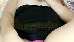 Pregnant Bitch Masturbates Wildly With Dildo In Bed