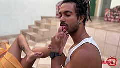 I feel so aroused as this latina uses her feet for a hot footjob leaving me covered in cum