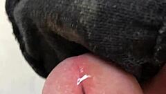 Placing Cock On Girlfriend's Dirty Panties For Naughty Fun