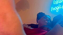 Amateur ebony gets pussy licked then fucked in homemade contrast