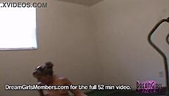 all natural beauty shaves her pussy and relaxes naked