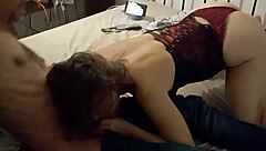 Will This Blonde Amateur In Black Corset And Satin Panties Take Doggystyle Rimming And Blowjob To The Limit?