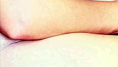 Japanese 18 yo petite amateur teen with big tits and ass masturbates solo outdoors in public construction site close up