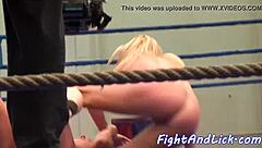 glam babes wrestling orally