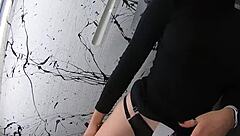 hey check this out - we're picking panties for these two girls in the fitting room