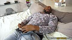 hey luna legend really takes care of jovan jordan with that interracial blowjob and cumshot