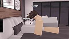 Intense virtual encounter with eager adult fan leads to multiple climaxes inside