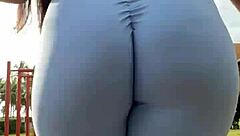 Morning walk for fans of leggings and tight gym clothes with my VIP full of sensual videos and photos