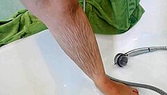 Why does this hairy mature spread legs to masturbate till orgasm?