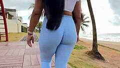 Morning walk for fans of leggings and tight gym clothes with my VIP full of sensual videos and photos