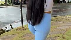 Morning walk for fans of leggings and tight gym clothes with my VIP full of sensual videos and photos