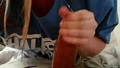 I feel overwhelmed as blonde sucks hung stud with choking and gagging until explosive cumshot