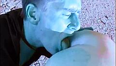 Planet X crew in costumes gangbang with double penetration and creampie action in classic fantasy