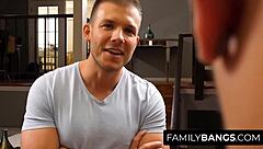 Prudish guy babysits rebel Paige Owens in casual narrative with Codey Steele