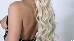 Cute Petite Blonde Teen Model Elsa Jean Strips Naked. Teasing Lingerie Undressing In Softcore Solo Play