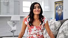 oh man, i'm totally pumped to let this big cock wreck my tight wet pussy in my debut scene