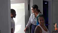 Super Hot Latina in BBC 4some