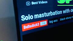 Hey, watch me stroke this big ebony ass on video call for you