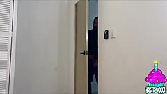 Conversational-emoji connie garcia shelters skinny guy and ends up in doggystyle fun 😏