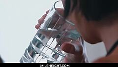 i love how this milf cop unwinds with a sensual massage and intense cunilingus from her partner in the car