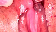 Check out todays creampie in this amateur shaved pink pussy close up action