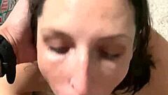 sexy big ass brunette milf gets interracial action in homemade video