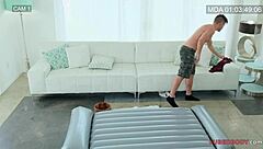 Valentina Nappi as goddess rides client in cowgirl after sensual massage with her big natural tits