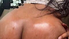 Big booty ebony milf Karesha rides massive black cock wildly in the car.