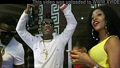 African Group Licking Big Ass In 3some