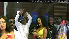 African Group Licking Big Ass In 3some