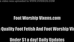 Imagine stroking your cock while we tease you by showing off our sexy feet in this femdom session