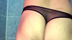 Conversational chat about modeling my new satin thong in fun ways