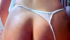 Beautiful colombian model rides huge cock cowgirl style until ass fills with cum