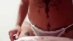 Sharing a goodnight kiss moment