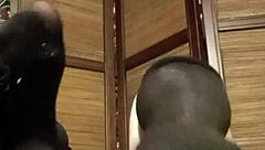 i wear pantyhose with small natural tits in homemade solo lingerie