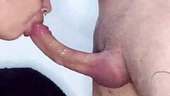 white moon gives a super sloppy blowjob and gets all messy sucking deep in part two