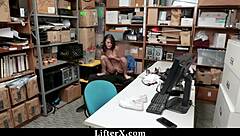 officer, you think these advanced interrogation tactics with fucking and blowjob will recover the goods from this submissive shoplifter?