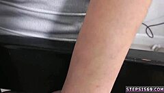 teen ladygirl takes facial in wild group competition game