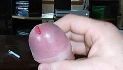 Solo Transsexual Jerking Off with Cumshot to Tranny Porn Video