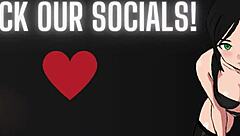 Sexy brunette succubus babe in cosplay costume sucking monster cock then fucking doggystyle on halloween