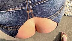 beggar traded services for money outdoors in raw encounter