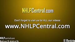 Office slut, come on, wank in those nylon high heels and stockings now!