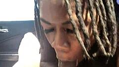 Oh Yeah! Hazel Grace Sucks Stranger Dick In Car With Deepthroat Action And Dirty Talk!